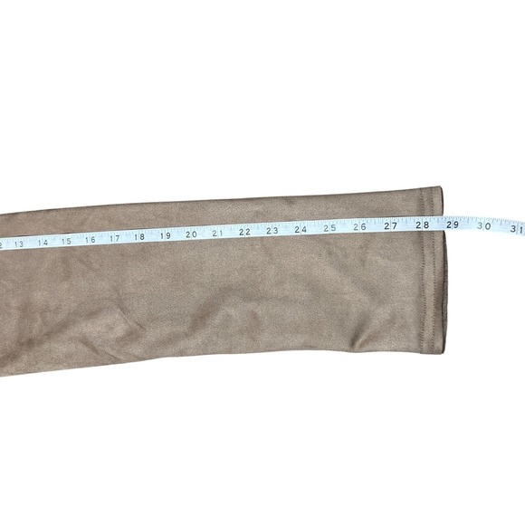 Sweet Jane Embroidered Hooded Faux Suede Fleece Lined Open Front Jacket Coat - Picture 6 of 15